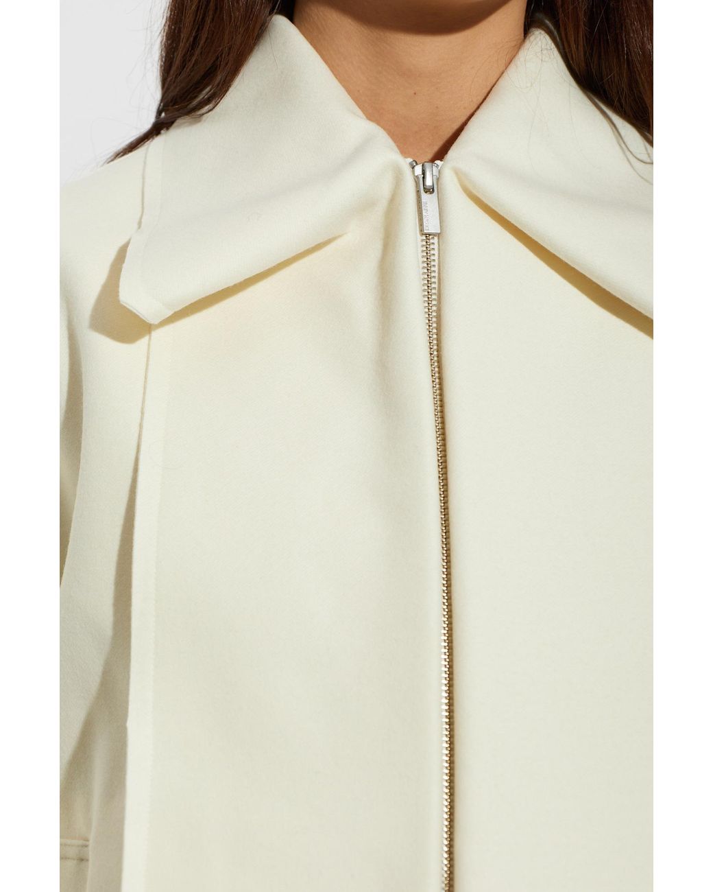 Issey Miyake Natural Wool Jacket With Pockets