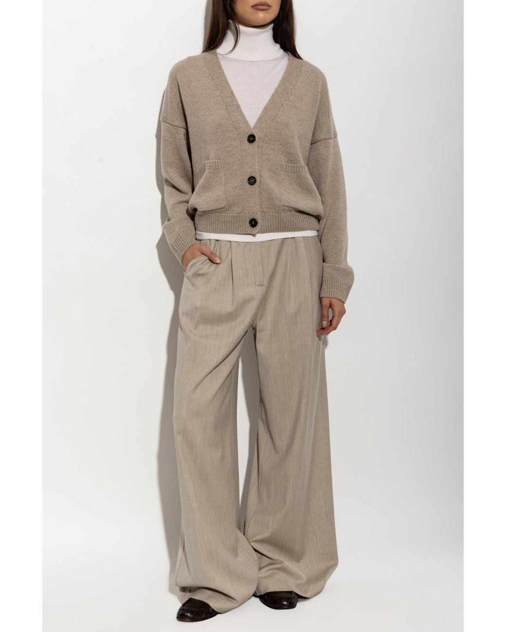 Paul & Shark Natural Wool Cardigan With Pockets