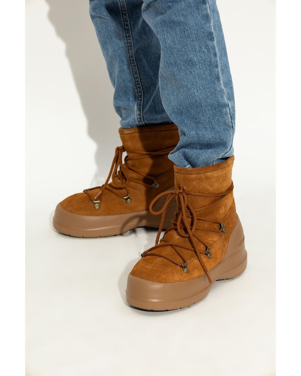 Moon Boot Brown Snow Boots Mc Luna Suede