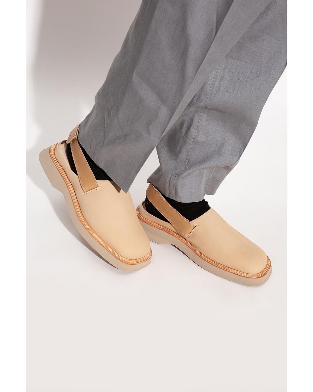 Jacquemus 'carre' Suede Shoes in Natural for Men | Lyst Jacquemus 'carre' Suede Shoes in Natural for Men | Lyst