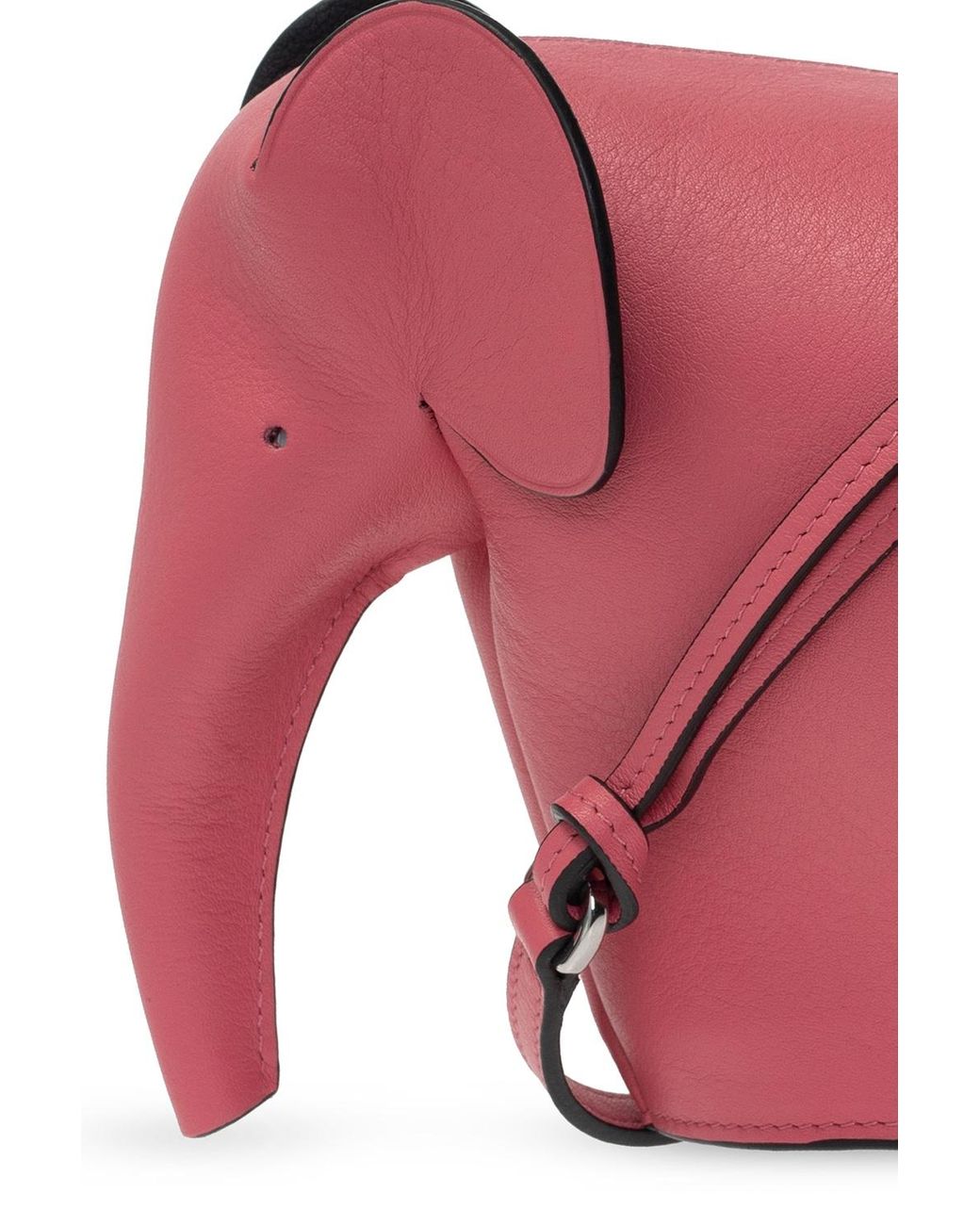 Loewe Leather 'elefante' Shoulder Bag in Pink - Lyst