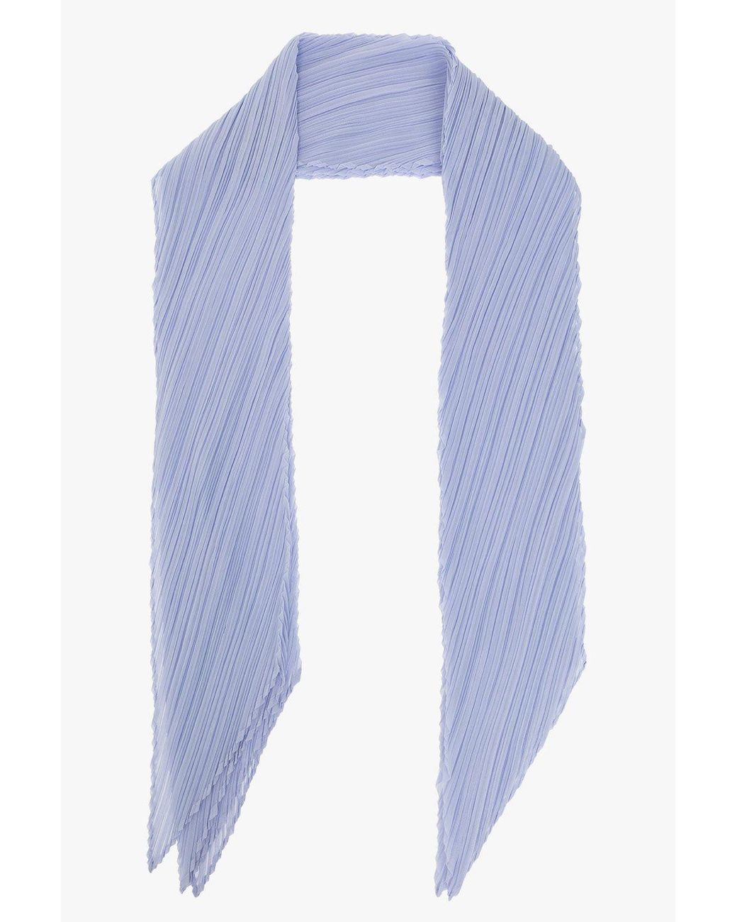 Pleats Please Issey Miyake Pleated Scarf in Blue | Lyst