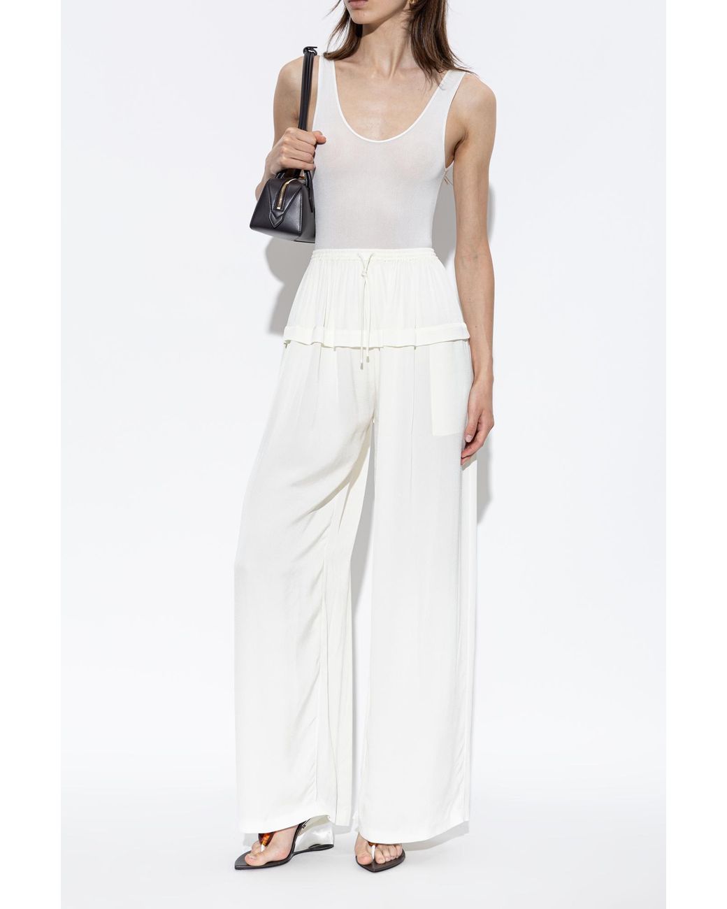 Alaïa White Wedge Sandals
