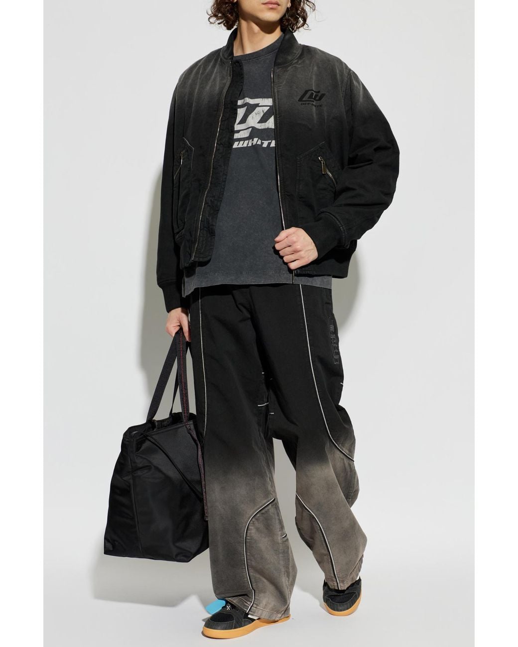 Off-White c/o Virgil Abloh Black "Bomber" Jacket for men