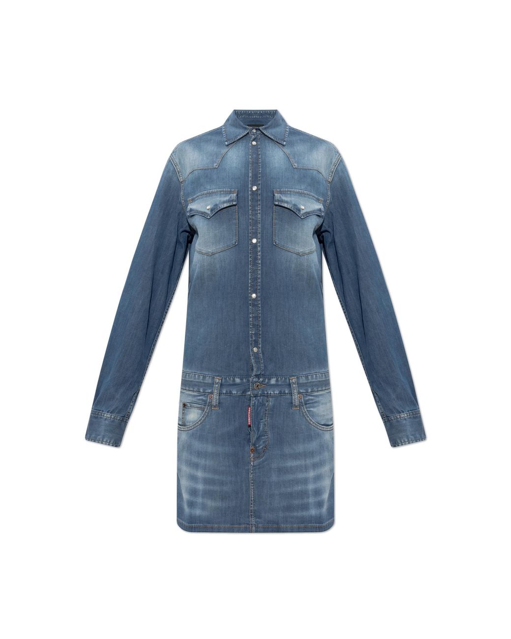 DSquared² Blue Denim Dress