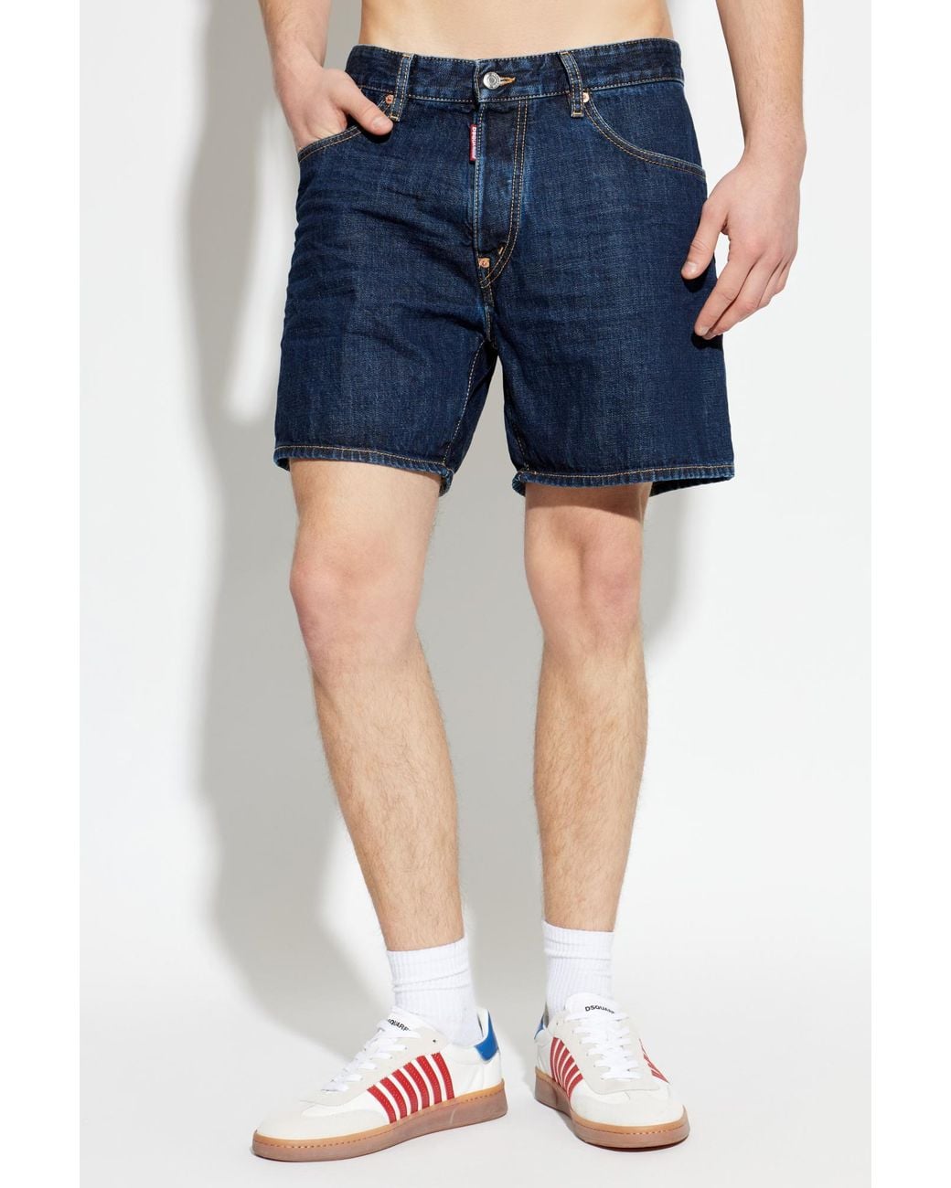 DSquared² Blue "Bro" Denim Shorts for men