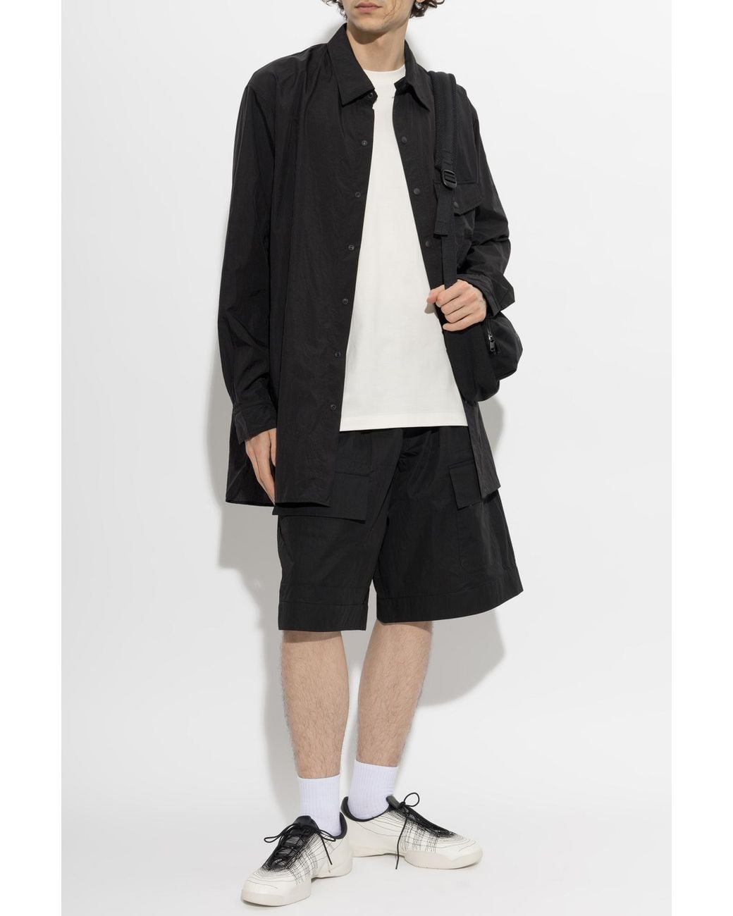 Y-3 Black Ortalion Shirt for men