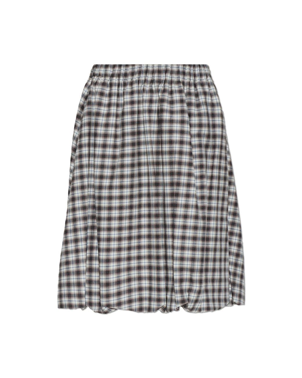 Akep Multicolor Check Skirt