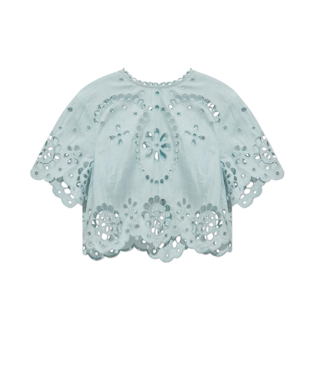 Zimmermann Blue Lace Top