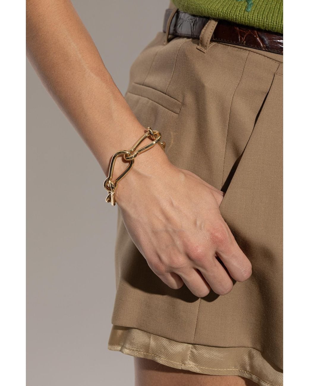 Marni Metallic Brass Bracelet