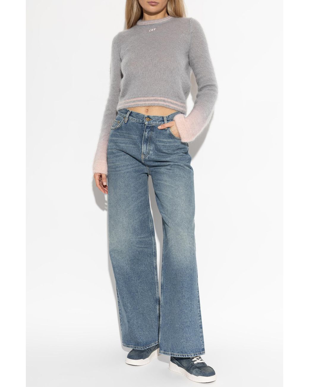 Golden Goose Deluxe Brand Blue Wide-Leg Jeans