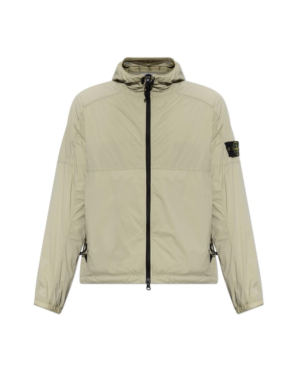 Stone Island Natural Jacket With Logo Patch for men