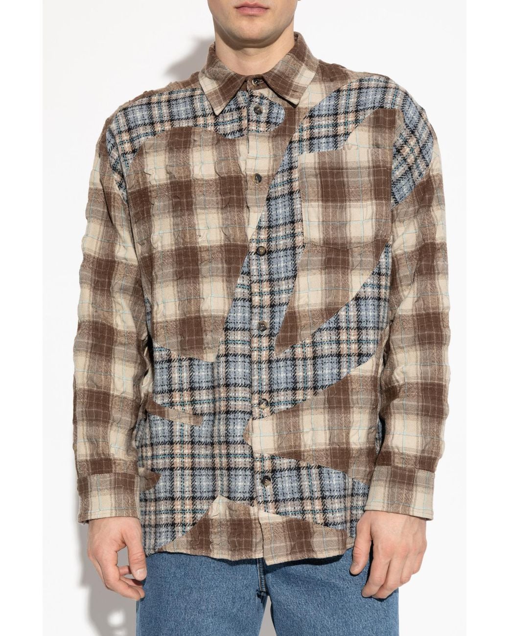 Loewe White Sweater Made Of Combined Materials for men
