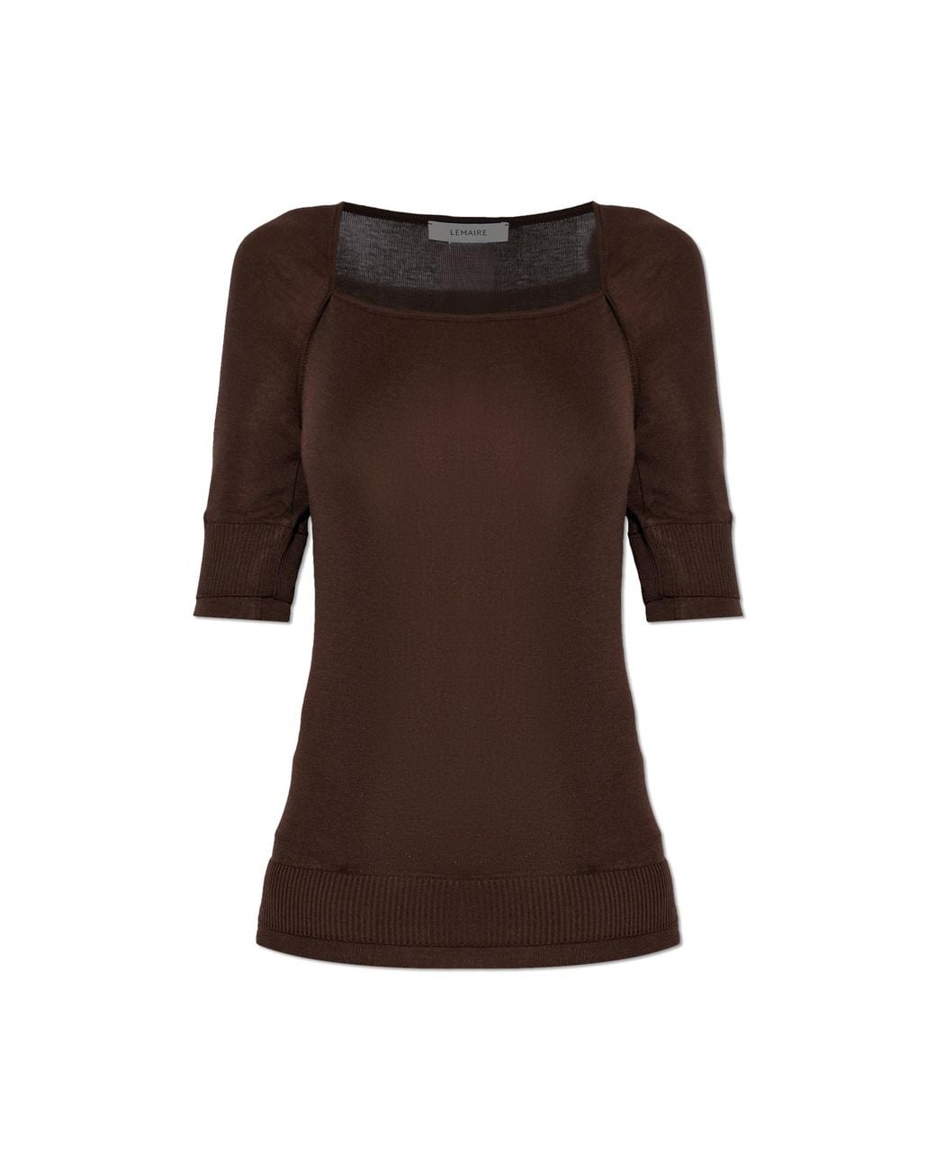Lemaire Black Fitted Top