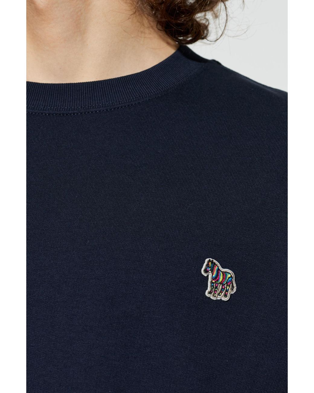 Paul Smith Blue Sweatshirt With Patch for men