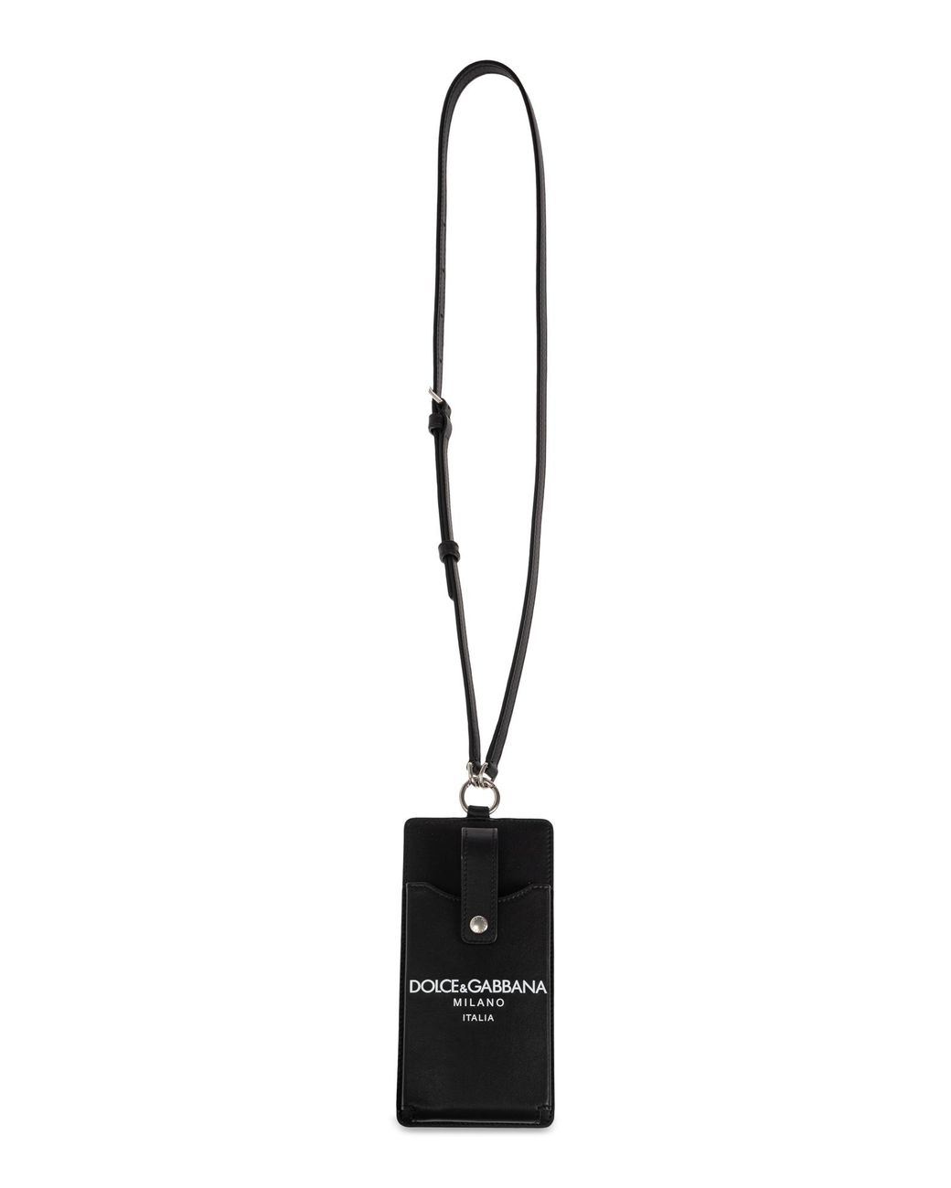 Dolce & Gabbana Black Iphone Case With Strap for men