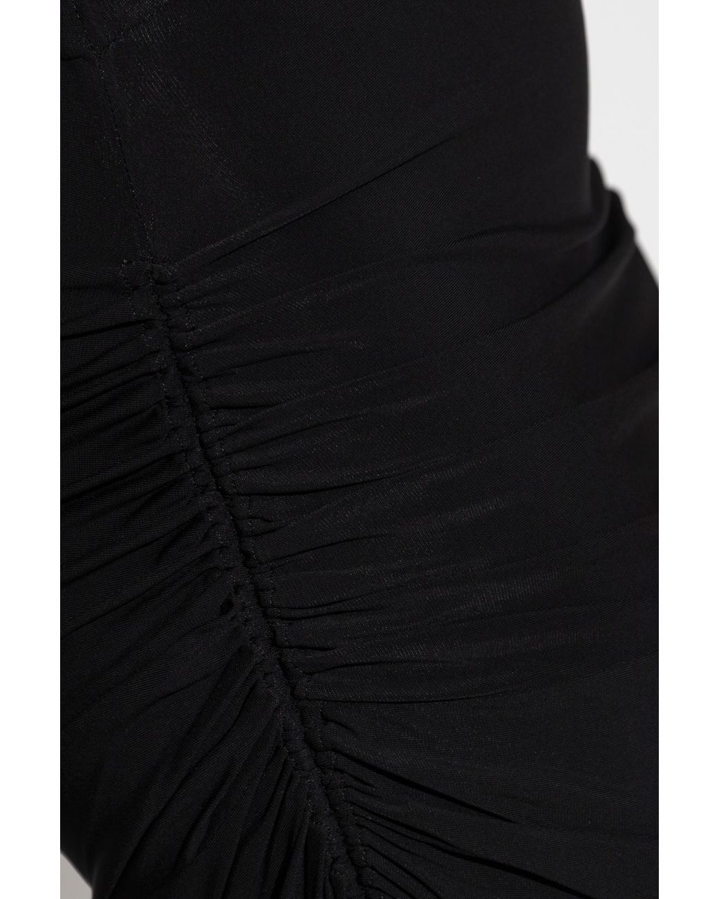 Alaïa Black Skirt With Side Draping