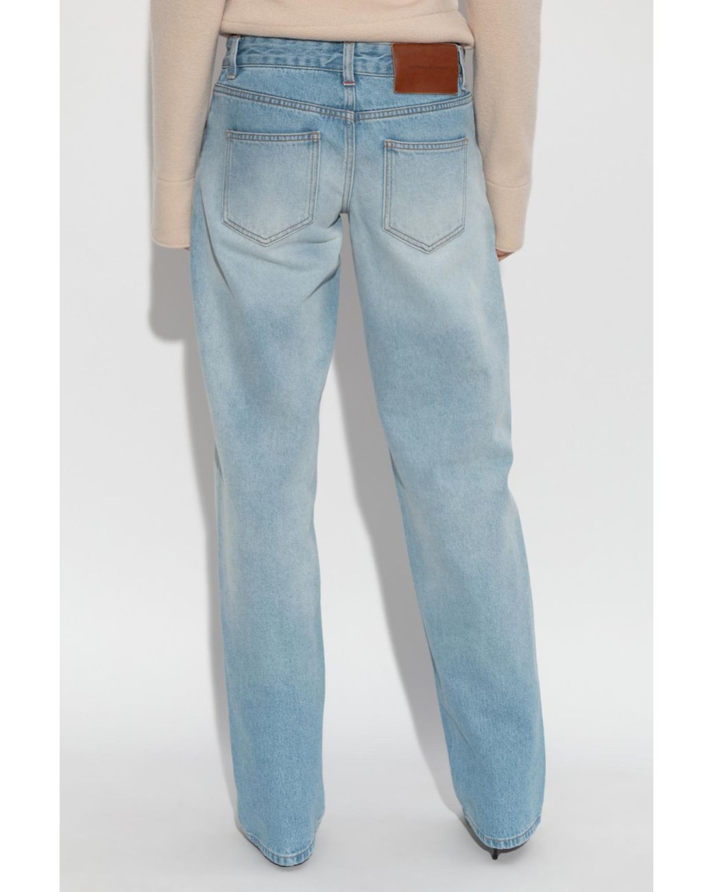 Victoria Beckham Blue Jeans With Logo