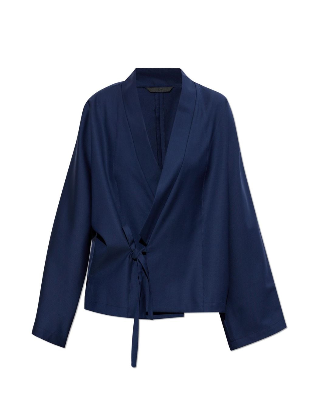 KENZO Blue Wool Kimono