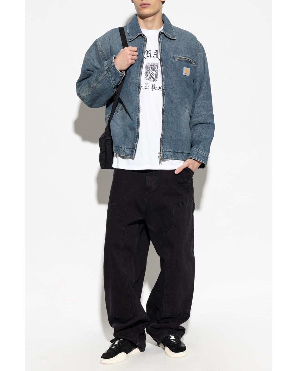 Carhartt Black 'Og Double Knee' Jeans for men