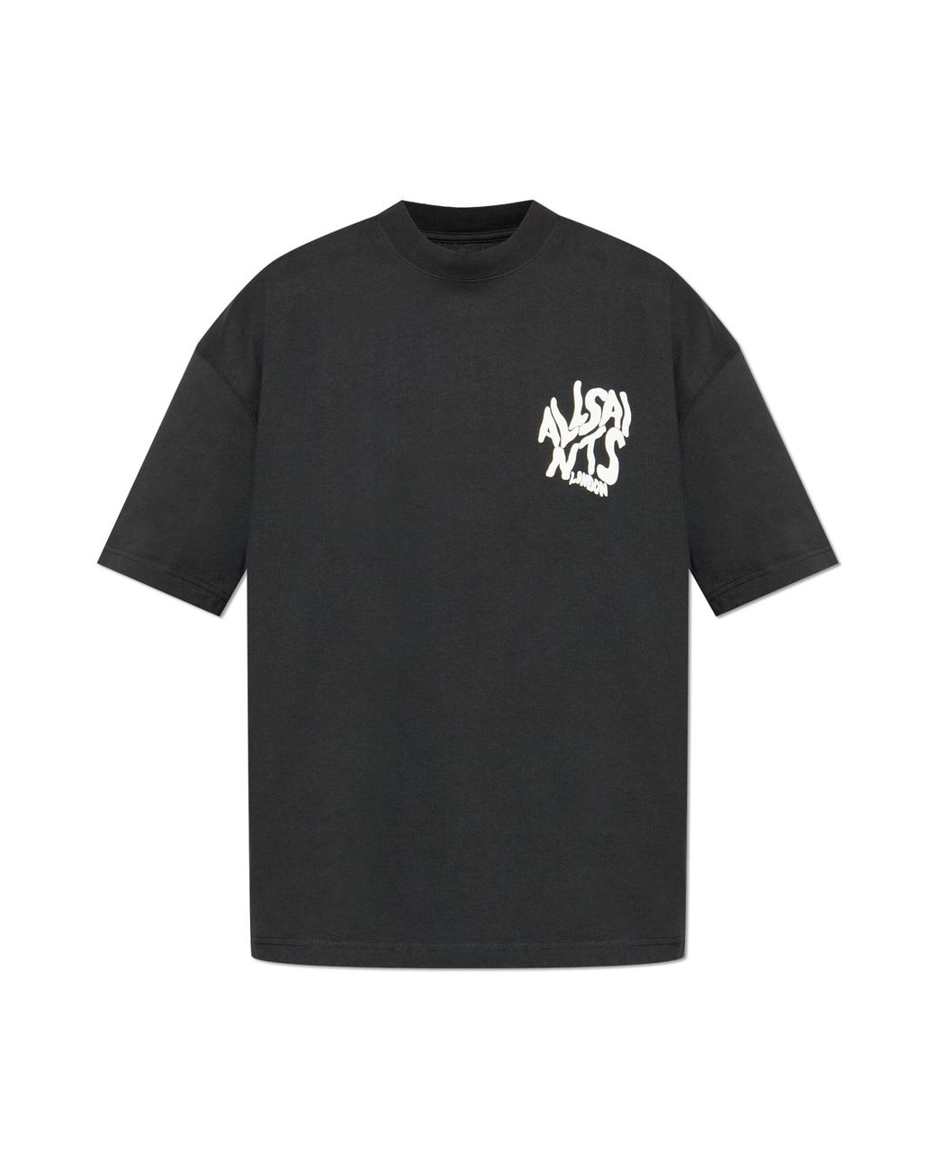 AllSaints Black T-Shirt 'Orlando' for men
