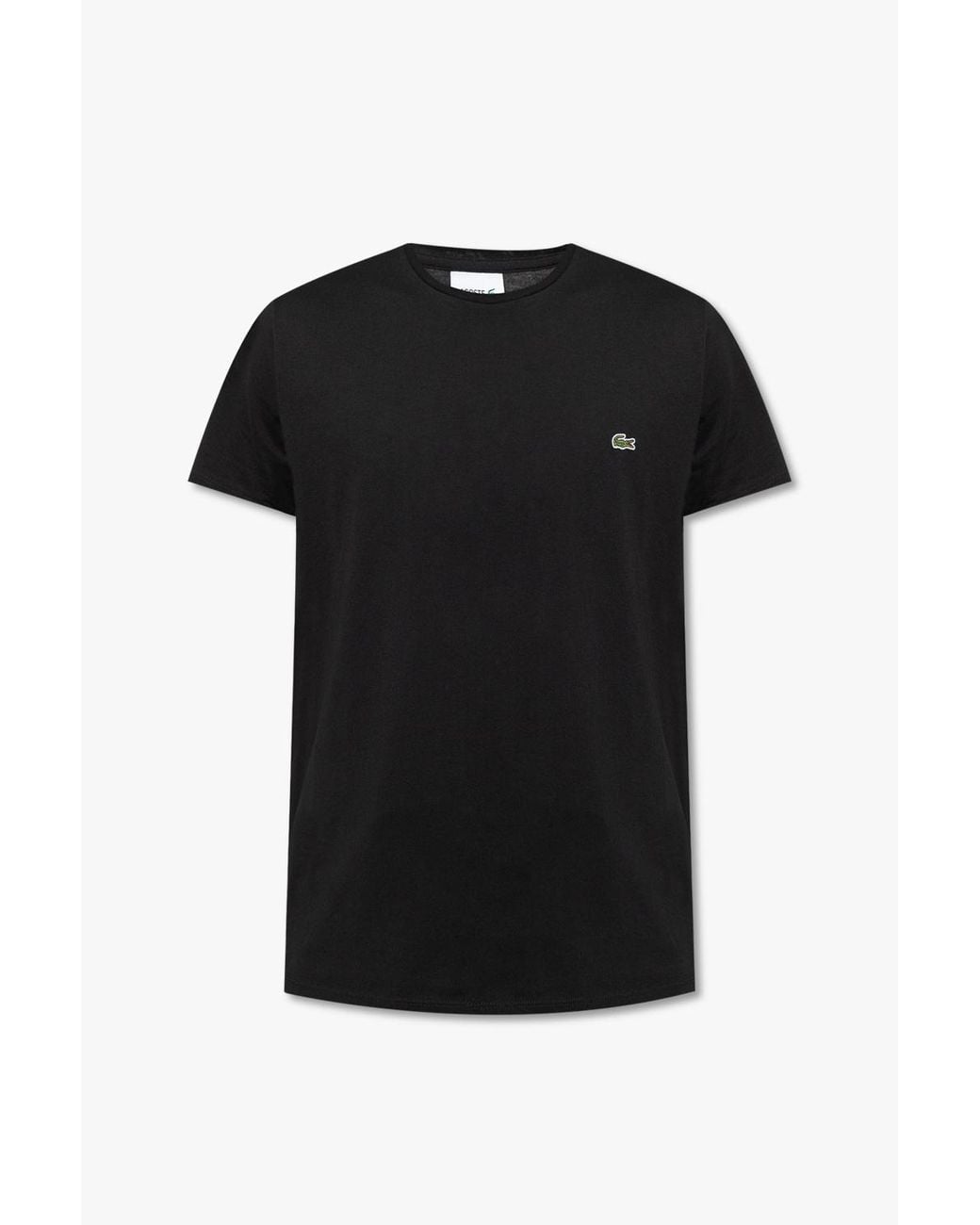 Lacoste Black T-Shirt With Logo for men