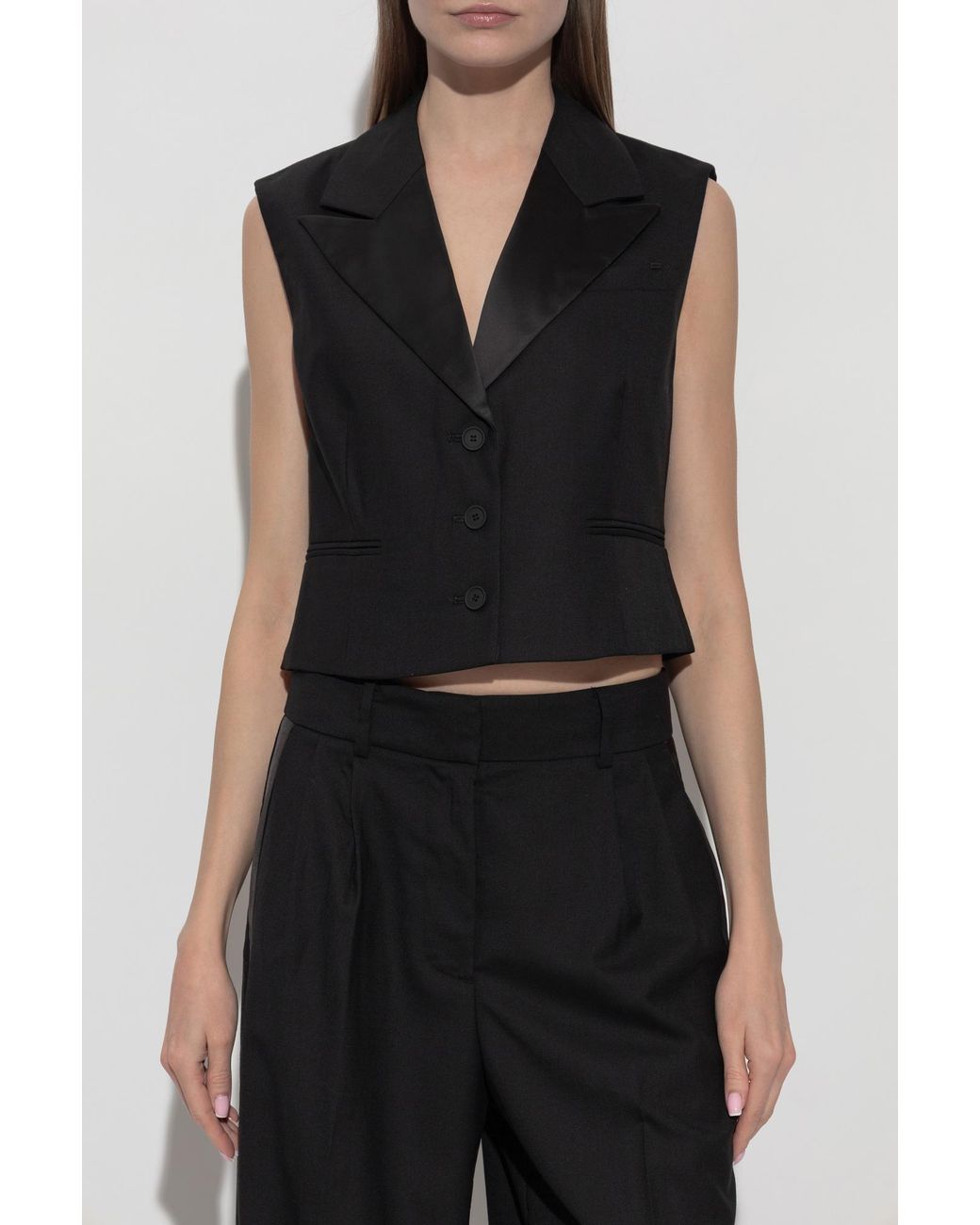 AllSaints Black Noa Vest
