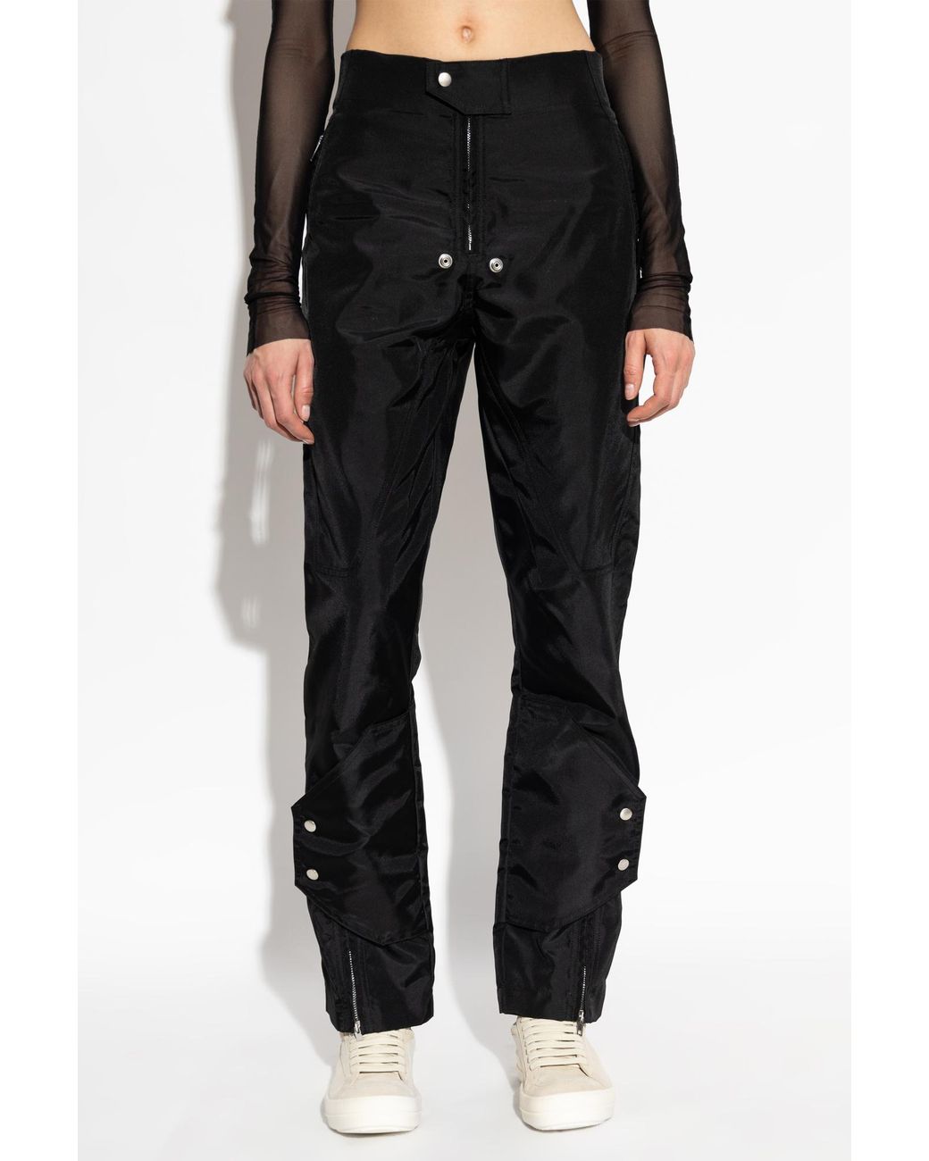 Rick Owens Black Trousers With Belt