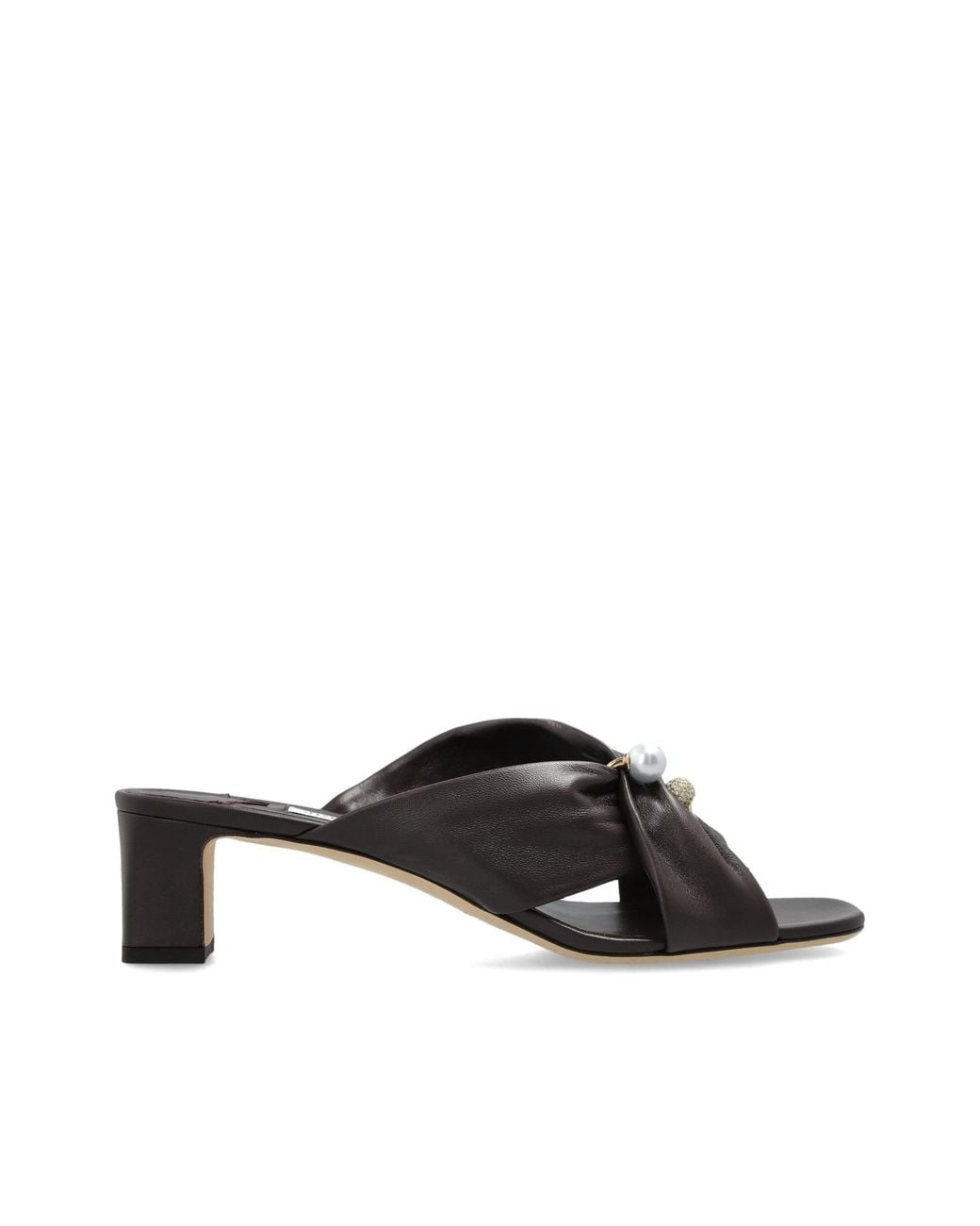 Jimmy Choo Black Heeled Mules 'Rafi 45'