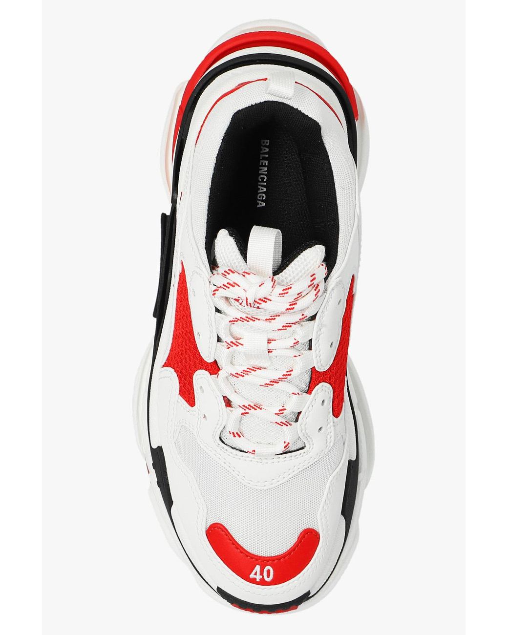 Balenciaga store white red