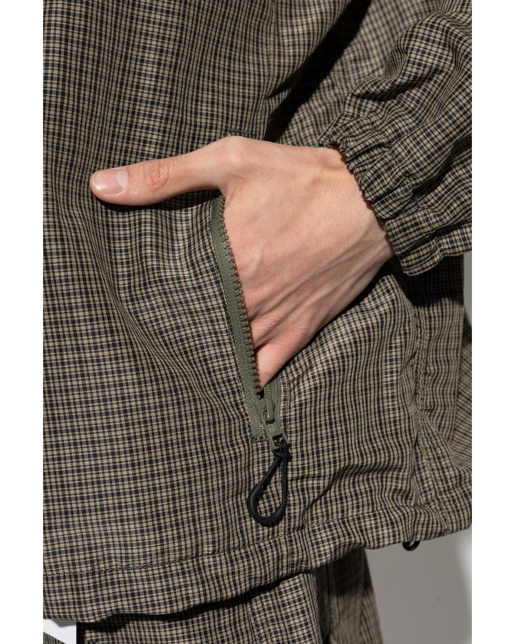 Comme des Garçons Brown Plaid Pattern Jacket for men