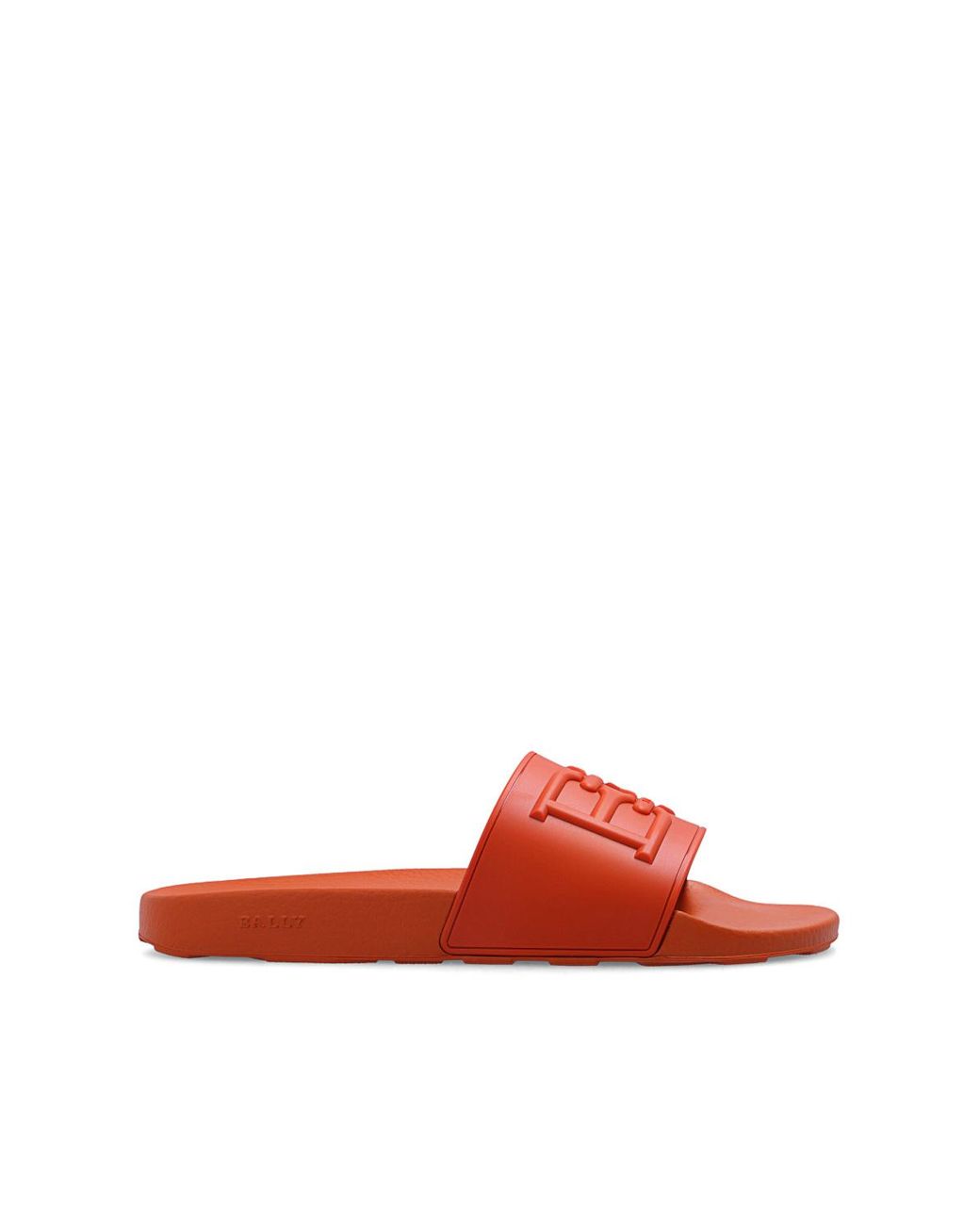 Bally 'scotty' Rubber Slides in Orange for Men | Lyst