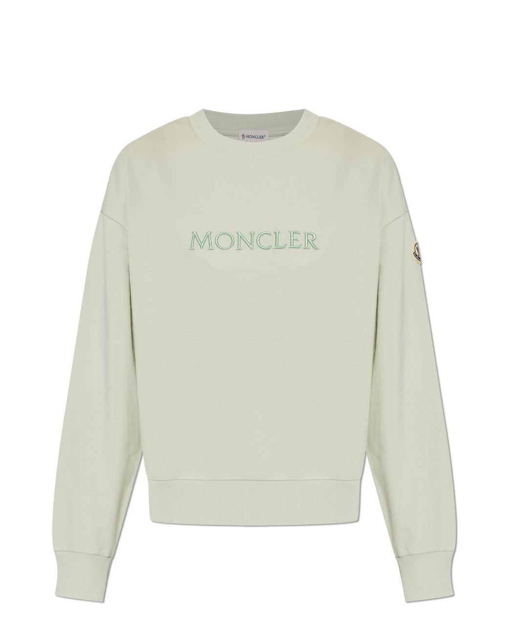 Moncler White Sweatshirt With Logo