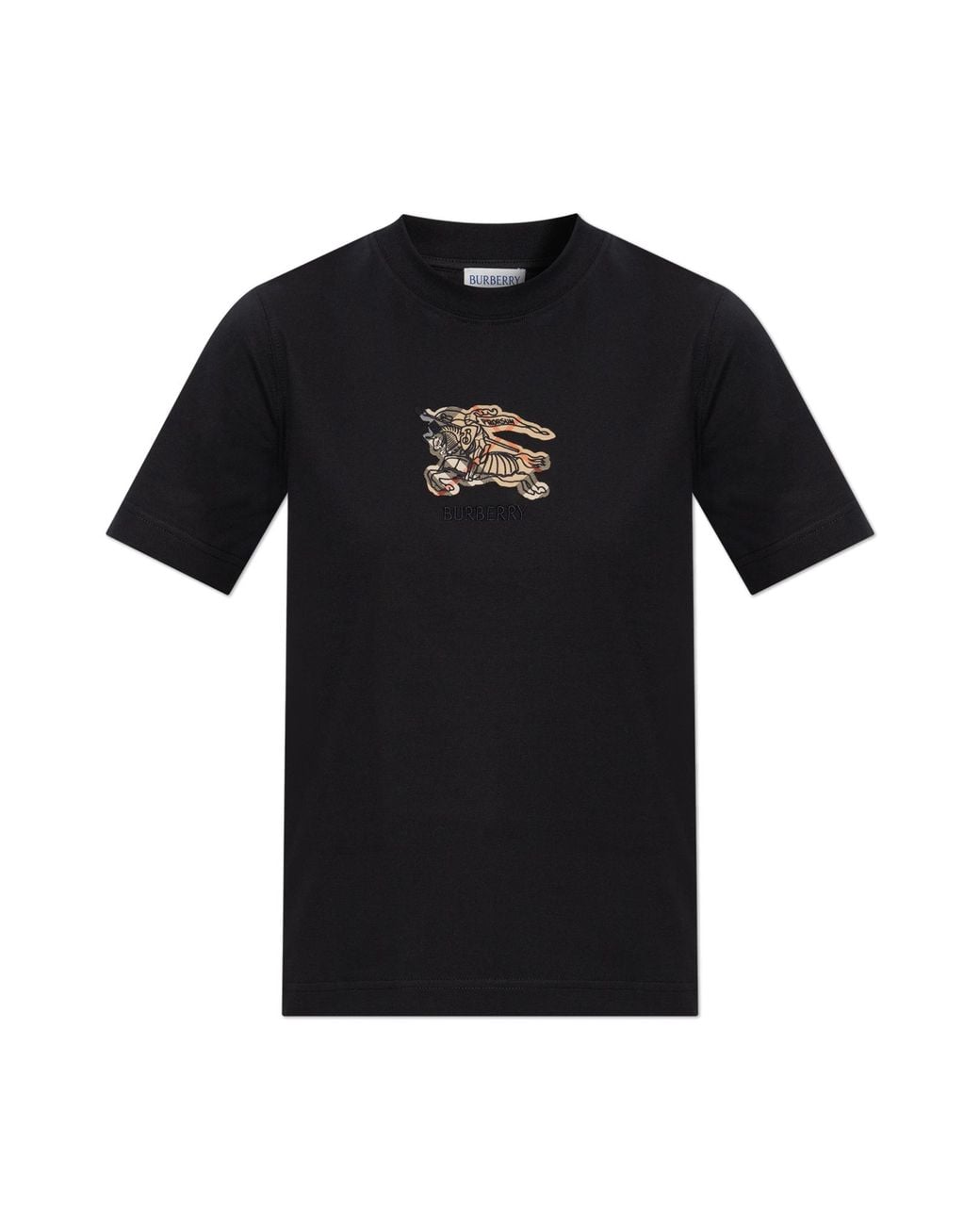Burberry Black T-Shirt With Logo