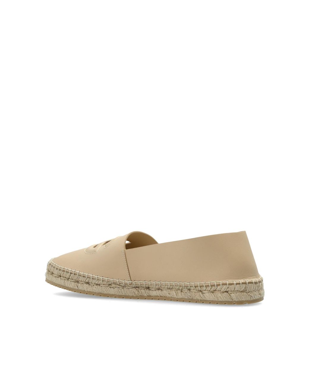 Dolce & Gabbana Black Leather Espadrilles for men