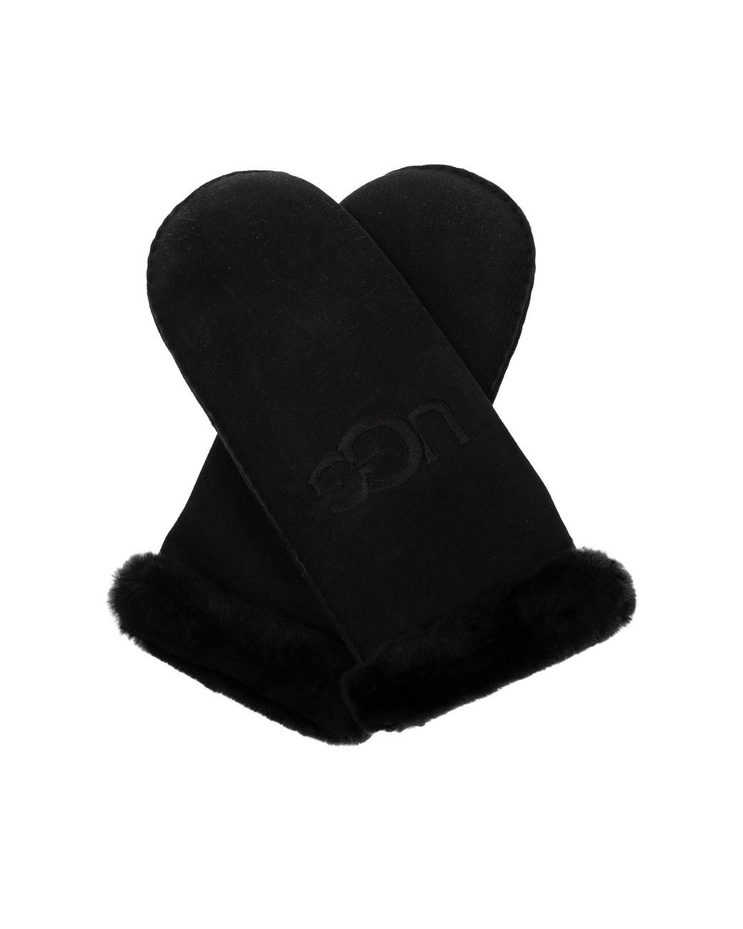 Ugg Black Gloves With Logo