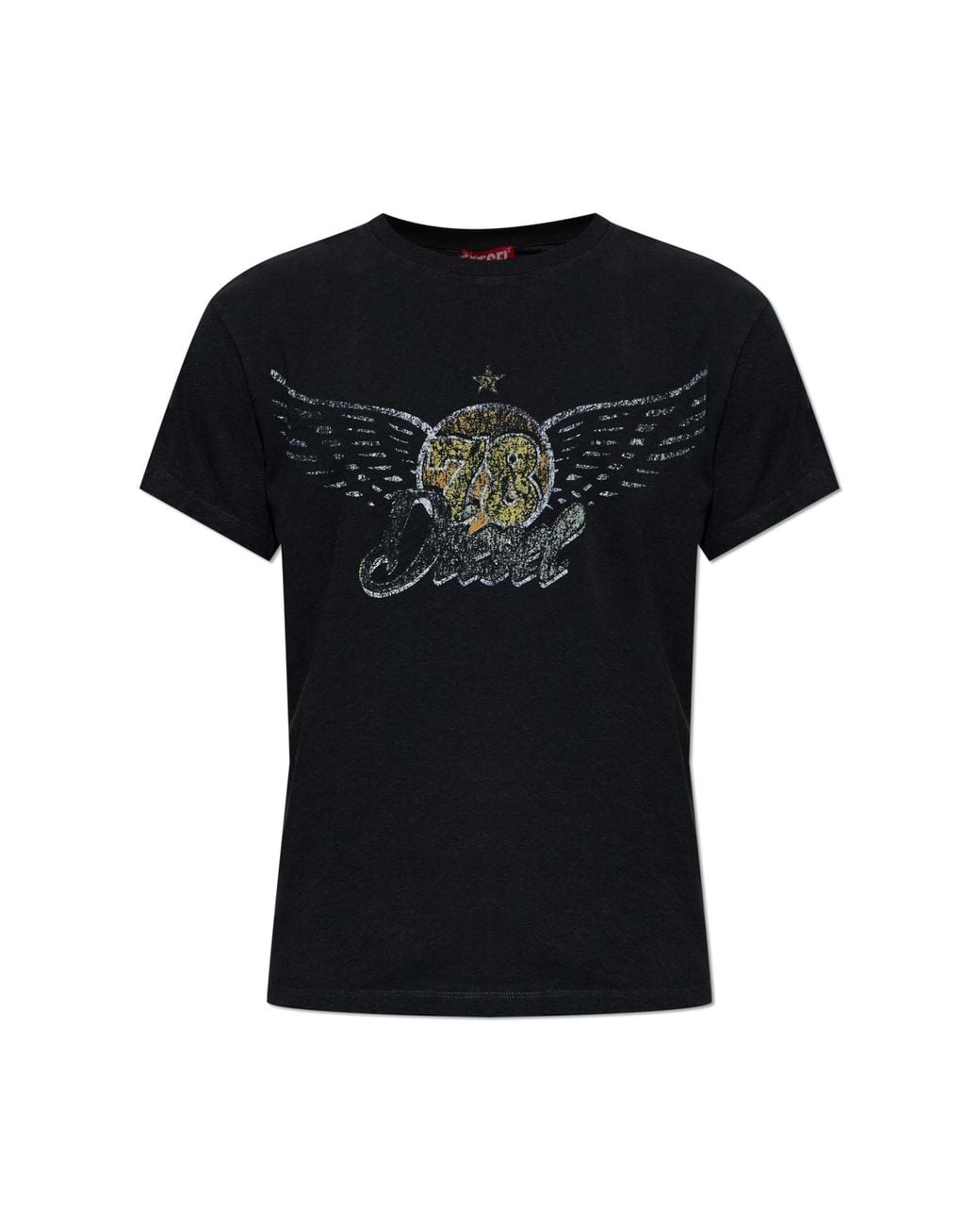 DIESEL Black T-Shirt 'T-Gerio-A' for men