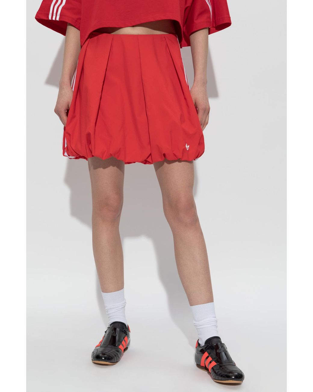 adidas Originals Bubble Skirt in Red | Lyst
