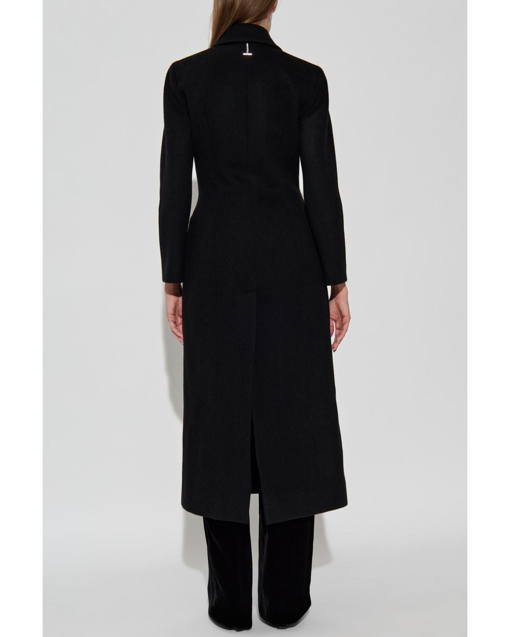 McQueen Black Coat With A Single Vent