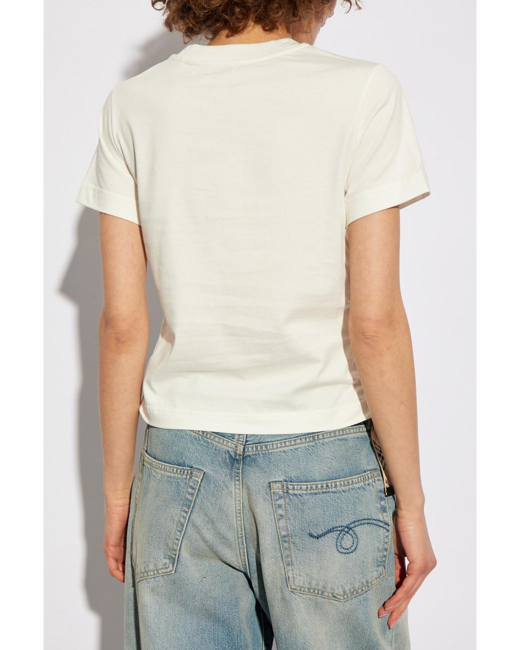 Burberry Blue T-Shirt With Side Drawstring