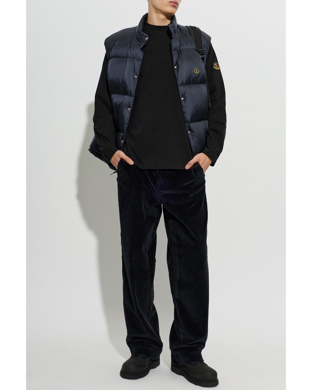 Moncler Blue Reversible Vest for men