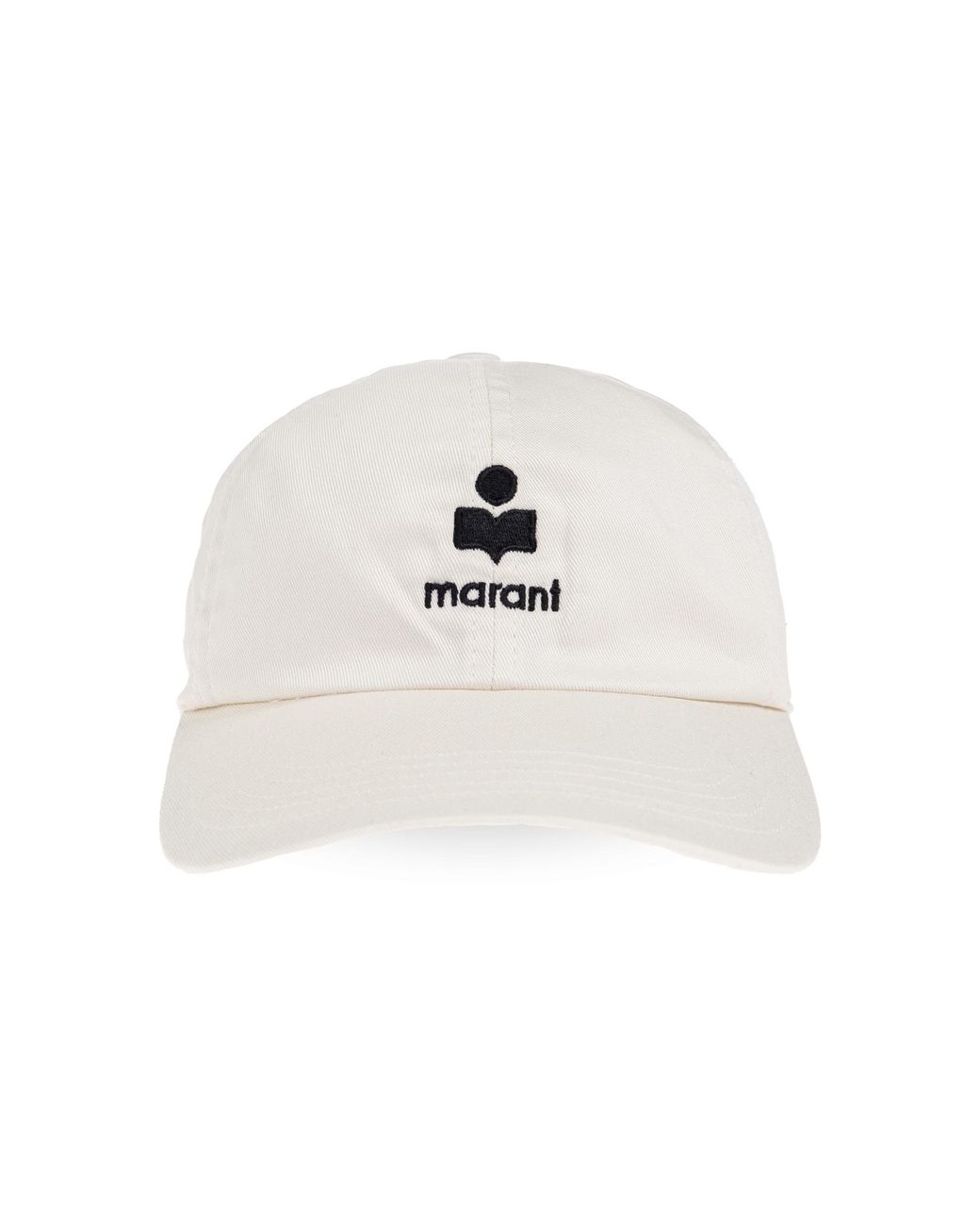 Isabel Marant White "Tomas" Baseball Cap