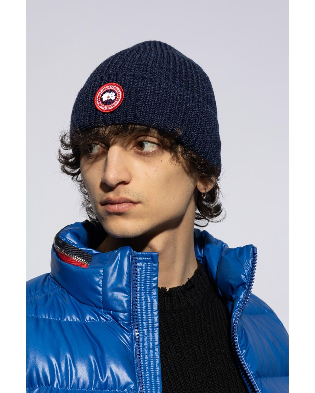 Canada Goose Blue Logo-Patched Hat for men
