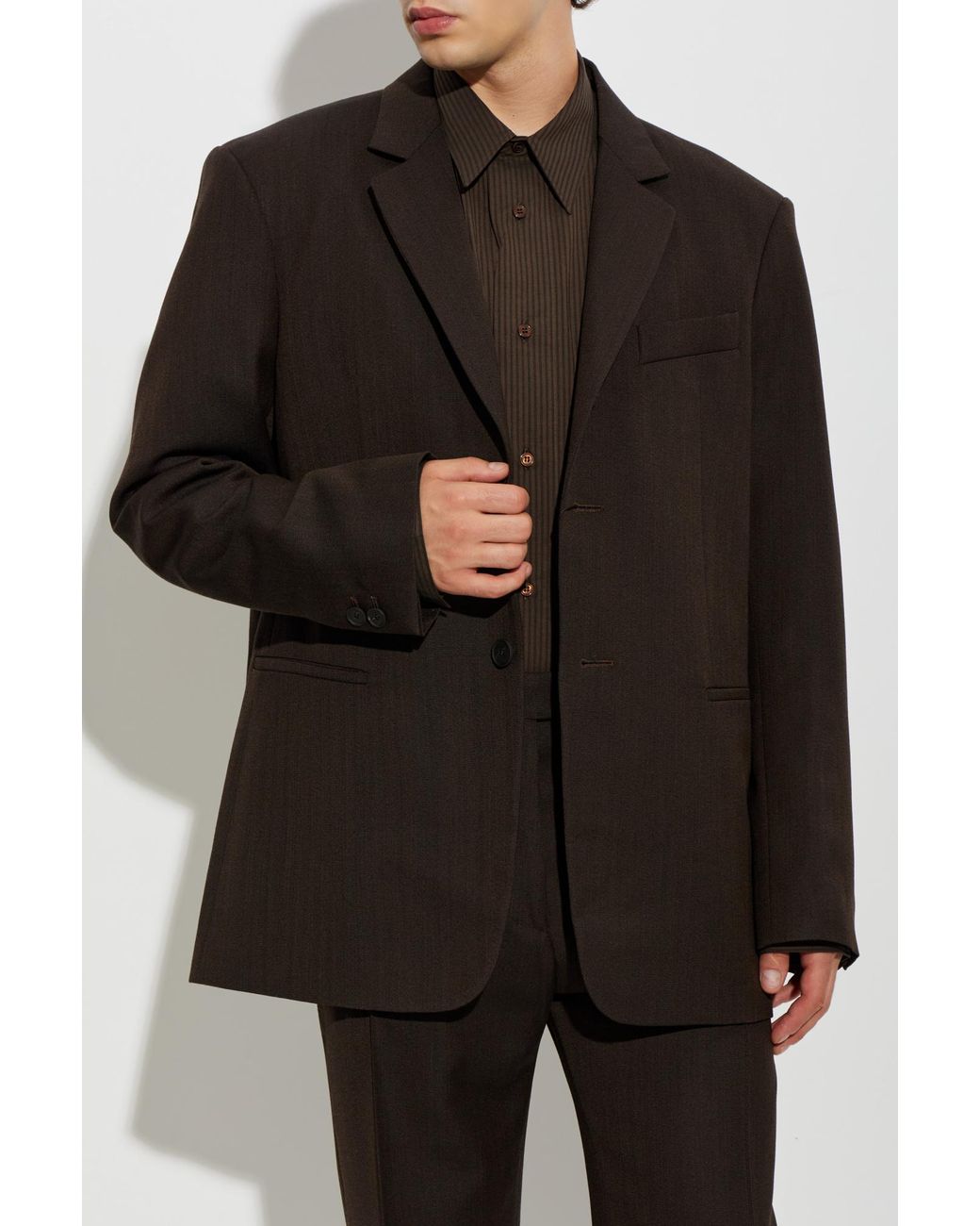 Studio Nicholson Black 'Roversi' Wool Blazer for men