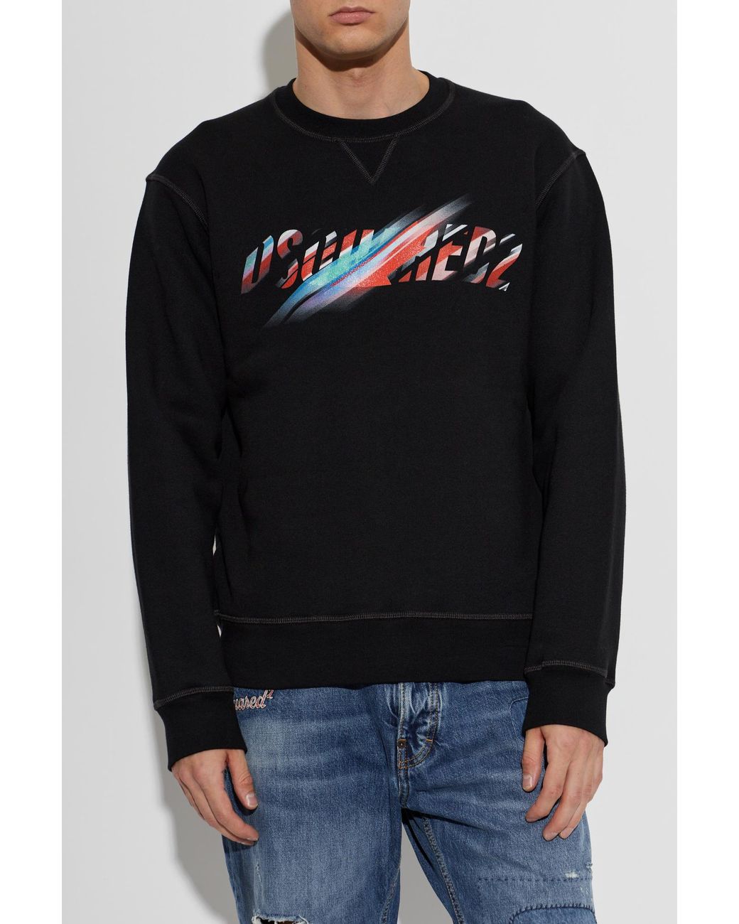 DSquared² Blue Sweatshirt With Logo for men