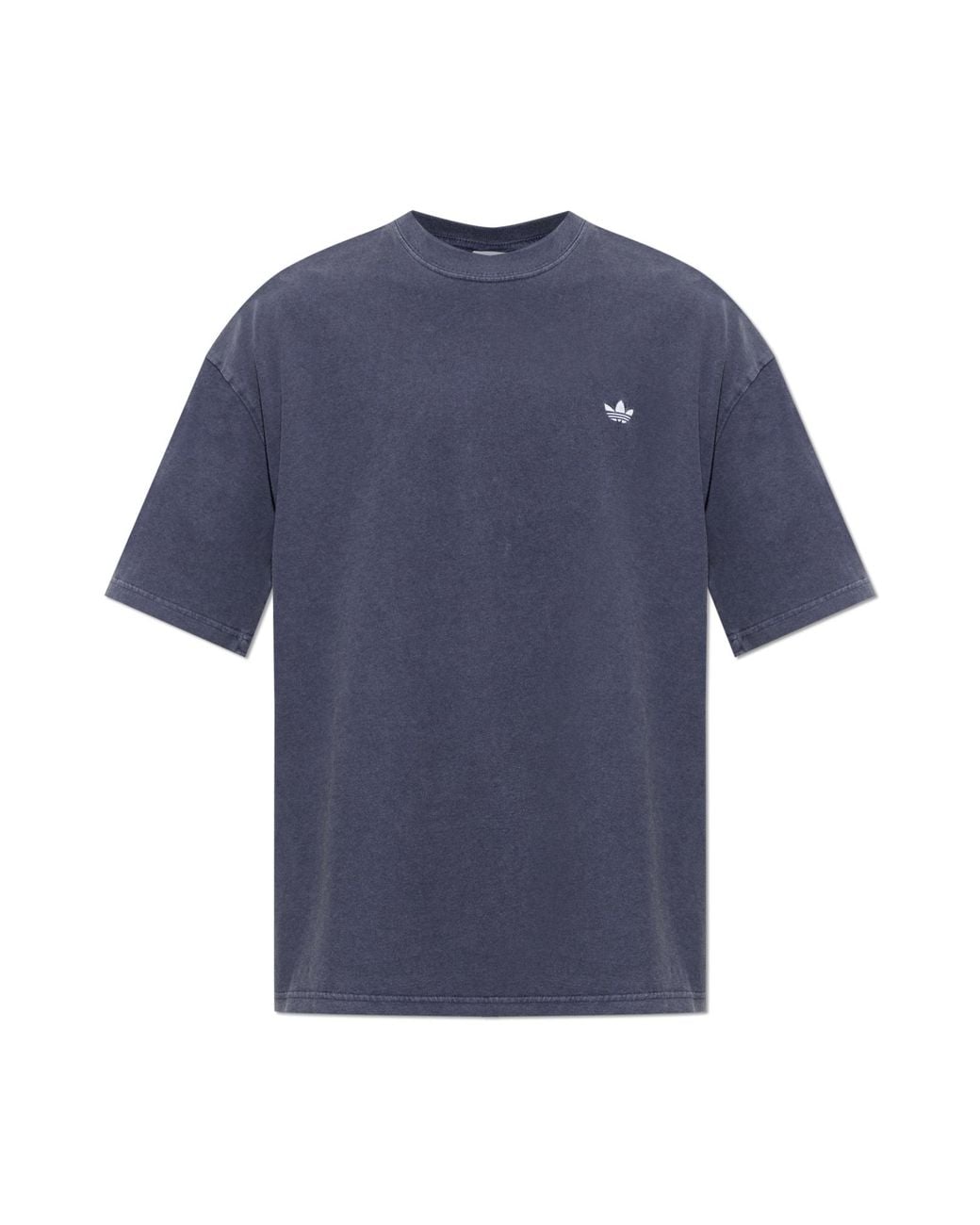 Adidas Originals Blue T-Shirt With Logo for men