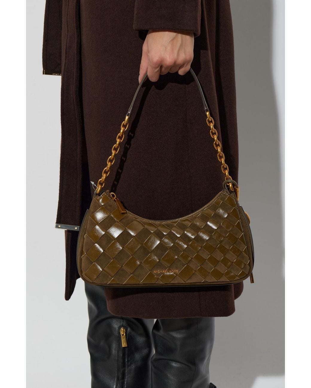 MICHAEL Michael Kors Brown 'Nolita' Shoulder Bag