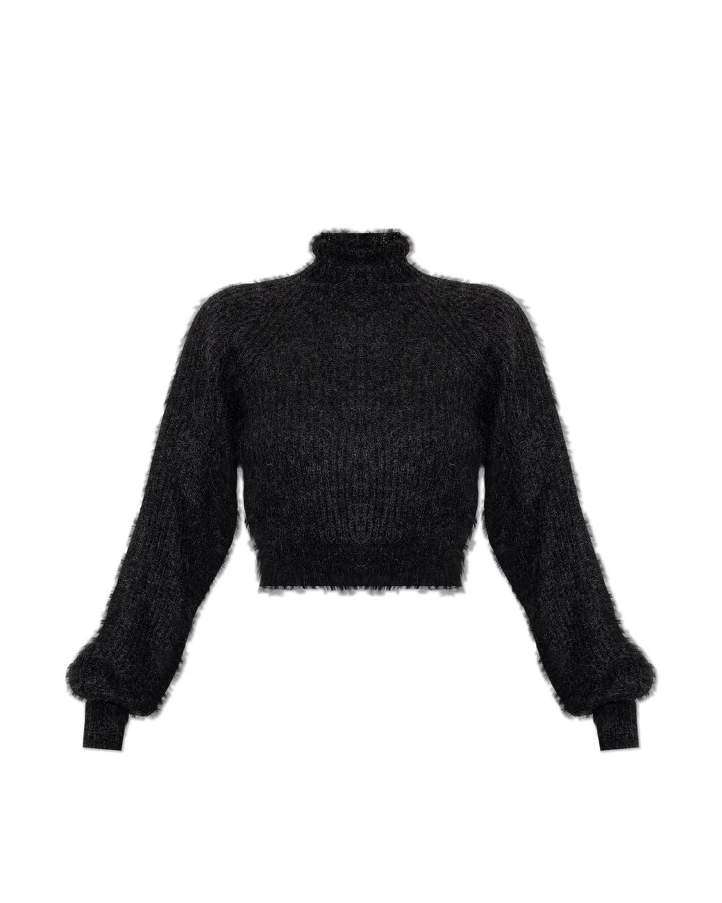 Max Mara Black Crop Turtleneck 'Adorno'