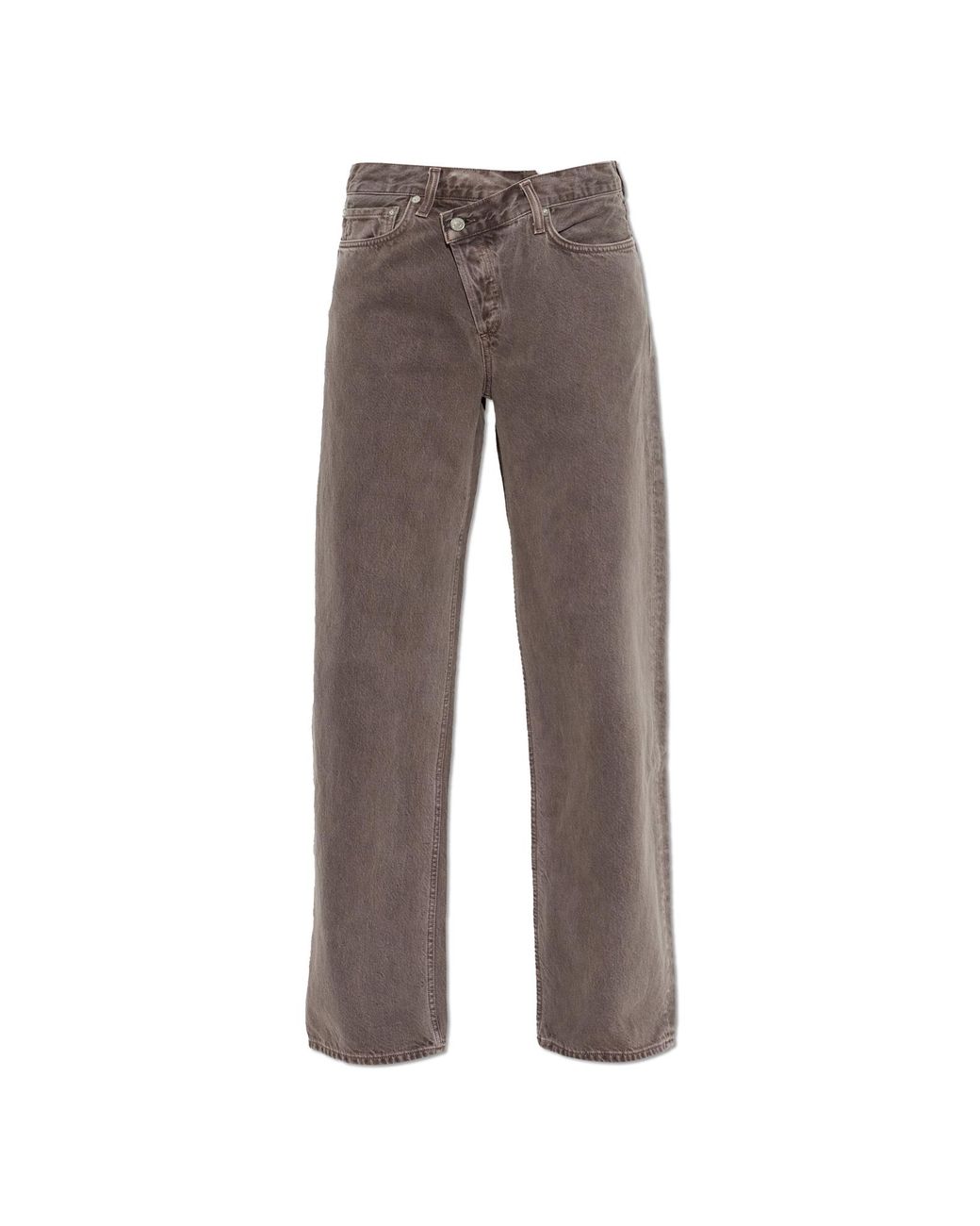 Agolde Gray 'Arc Criss Cross' Jeans