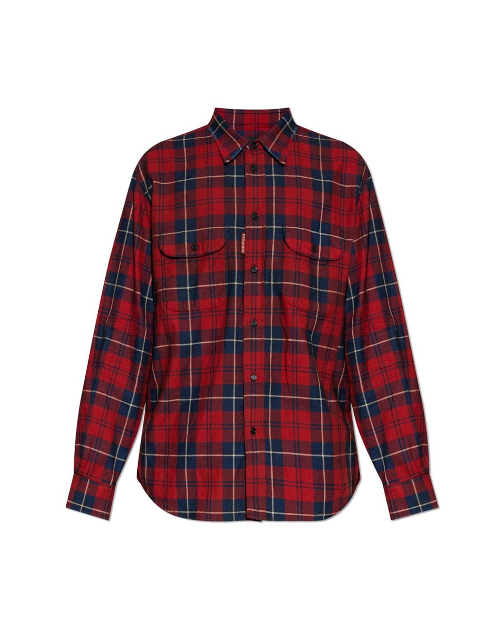 DSquared² Red Checked Shirt for men